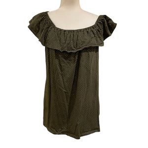 Michael Kors‎ Sleeveless Ruffle Top XL